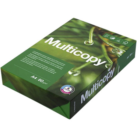 Multicopy - Papel fotocopia A4 80gr 4 agujeros blanco 500 hojas | 5 piezas