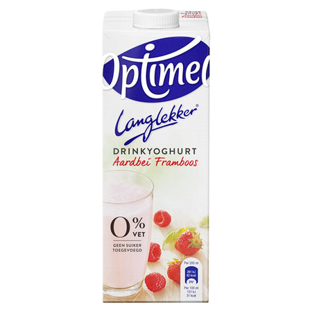 Optimel - Yaourt à boire Langlekker fraise framboise 1 litre