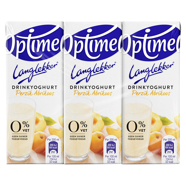 Optimel - Drinkyoghurt Optimel LL Pfirsich Abrikoos 20cl | 5 Stücke