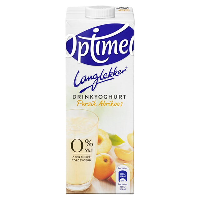 Optimel - Yaourt à boire Langlekker pêche abricot 1 litre