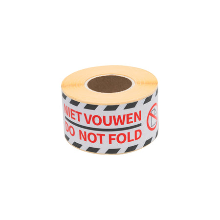 Rillprint - Etiqueta de advertencia no doblar 46x125mm blanca 250 piezas