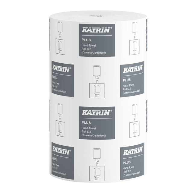 Katrin - Nettoyage de Papier Katrin's Centerfeed 2 Layer White | Box a 12 rouleau