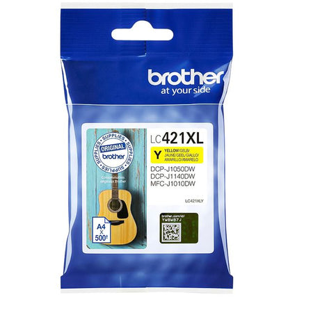 Brother - Cartucho de tinta LC-421XLY amarillo | 5 piezas