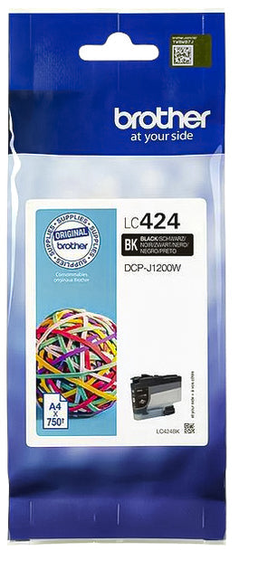 Brother - inktcartridge, 750 pagina's, OEM LC-424BK, zwart