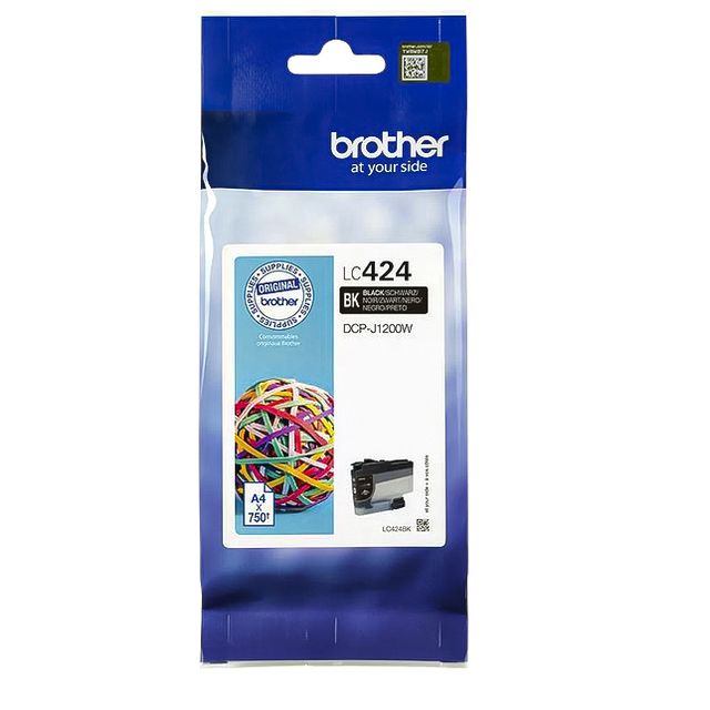 Brother -  LC424BK inktcartridge 1 stuk(s) Origineel Zwart | 5 stuks
