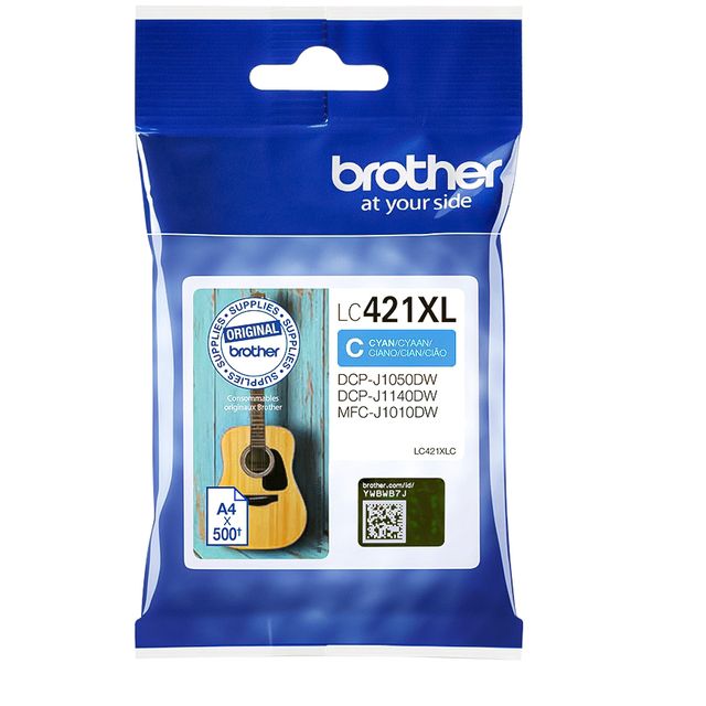 Brother - Ink cartridge LC-421XLC blue | 5 pieces