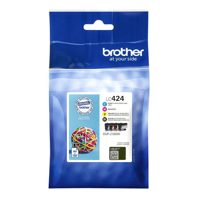 Frère - Inkcartridge Brother LC -424 noir + 3 couleurs | 4 pièces