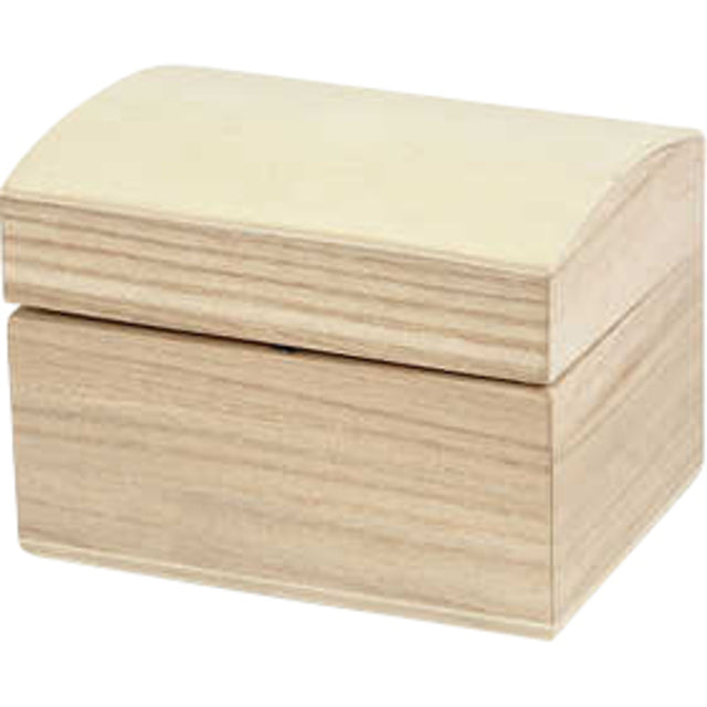 Creotime - Schatkist 8x6x4,5cm hout