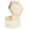 Creotime - Box Creativ Company Sechseck 12x7cm Sperrholz | 8 Stück