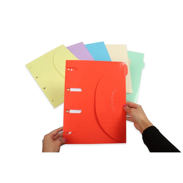 Tarifold -  Smartfolder geperforeerde opbergmappen gelamineerd A4 assorti 6 stuks