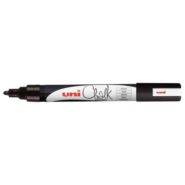 Uni-ball - krijtmarker PWE-5M, zwart