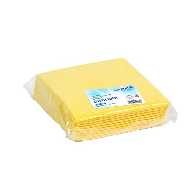 Cleaninq - Panno da lavoro in tessuto non tessuto 38x40 cm giallo 10 pezzi