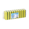 Cleaninq - Spugna abrasiva gialla/verde 100x70x25mm 10 pezzi