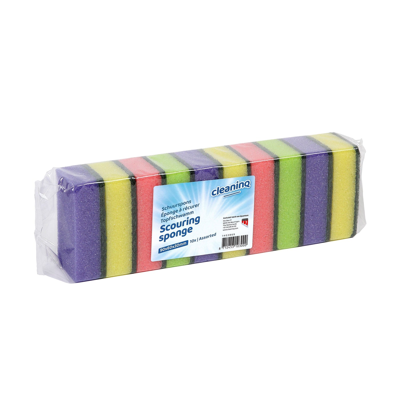 Cleaninq - Esponja para fregar surtida 10 piezas