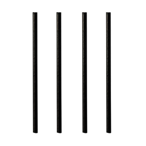 Papstar - Paille 250mm papier noir 100 pièces