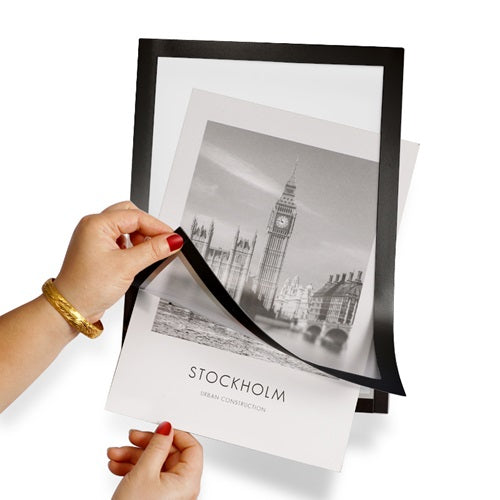 Klika - Window sticker A4 with magnetic edge-black