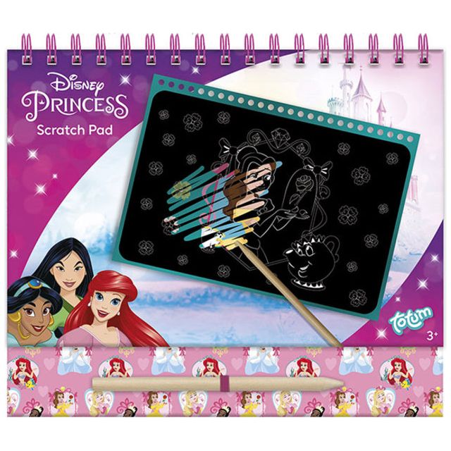 Totum - Knutselset disney princess scratchbook | 12 stuks