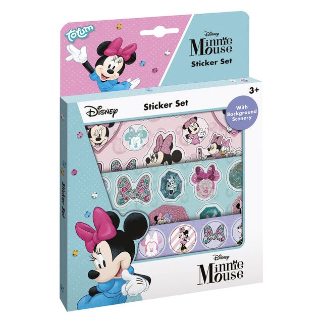 TOTUM - Minnie Mouse Sticker Set | 1 boîte | 12 pièces