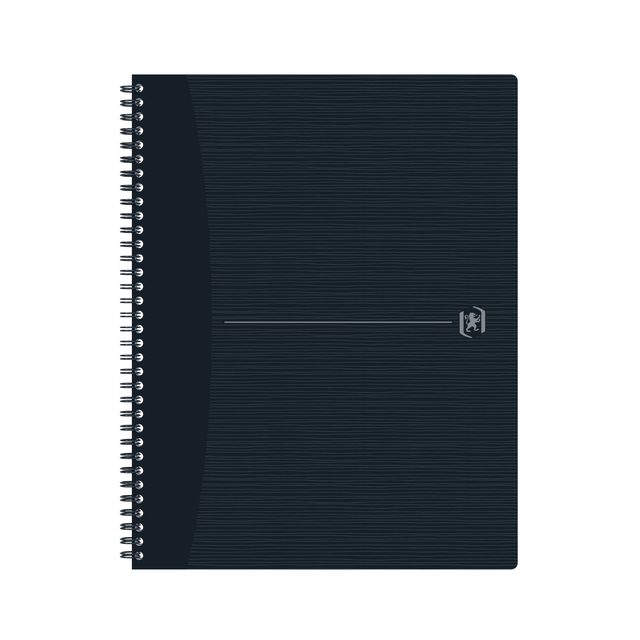 Oxford - Blocco a spirale Origine A4+ diamante 5x5mm 140 pagine 80gr nero