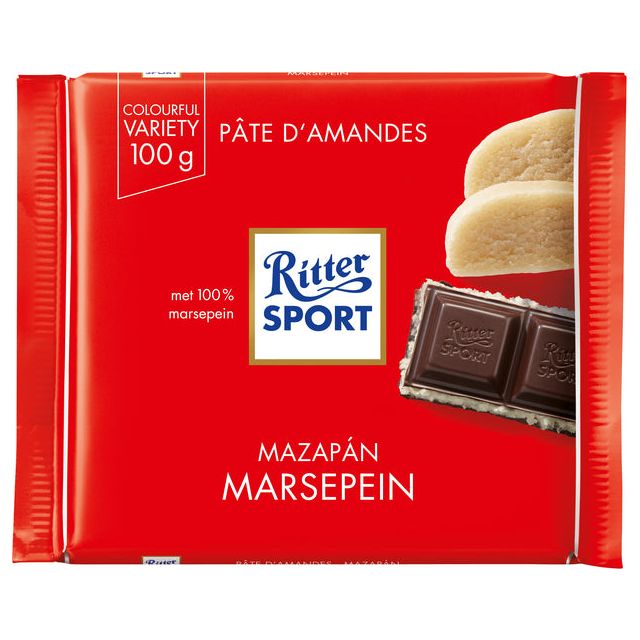 Ritter Sport - Pure Maripan Tablet 100gr | Ompoot un 12 Blaster x 100 gramme