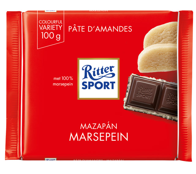 Ritter Sport - Dark chocolate marzipan 100gr
