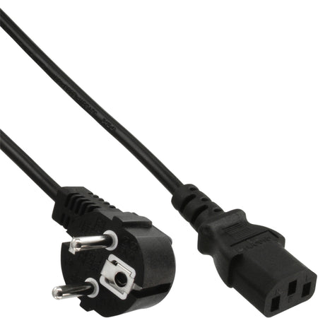 InLine -  Kabel  stroom c13 rt cee7/7 hs 1.8m zwart | 60 stuks