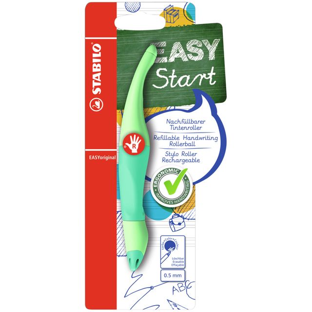 Stabilo -  Rollerpen easyoriginal rechts m pa mint | 5 stuks