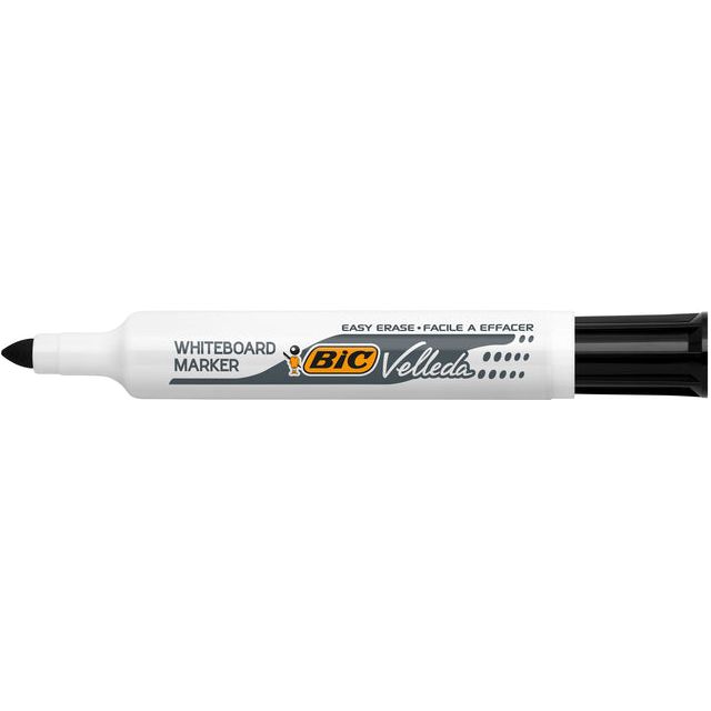 BiC - Viltstift Velleda 1711 whiteboard zwart | 12 stuks