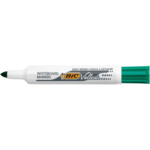 BIC - Whiteboard marker Velleda 1711 round large green | 12 pieces