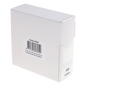 Rillprint -  Etiket 25mm op rol transparant 500st