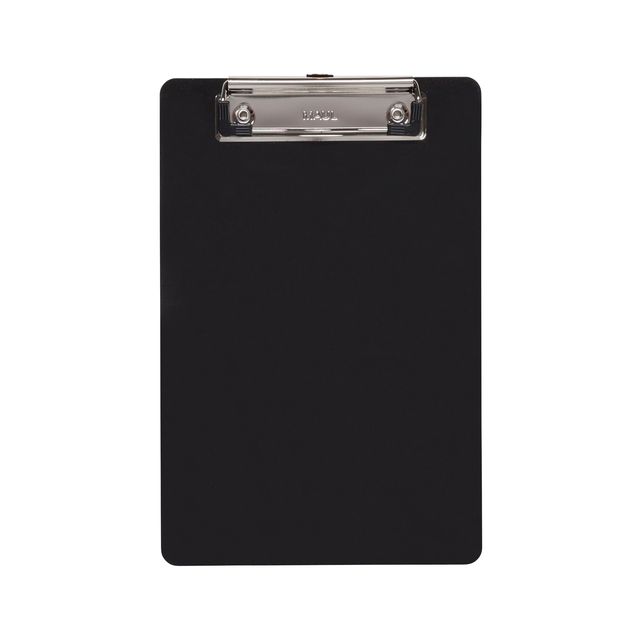 MAUL - Klemmbrett A5 stehend Hartplastik PVC schwarz | 12 Stück