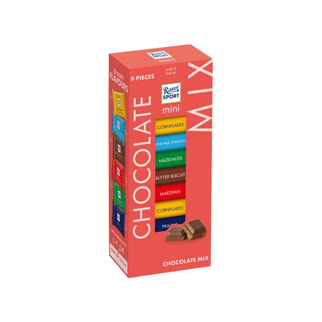 Ritter Sport - Mini Chocolate Tower 9x16.67gr | Blister un 150 grammes