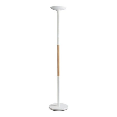 UNILUX - Lámpara de pie Pryska LED madera blanca