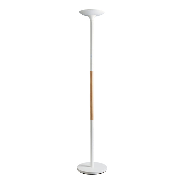 Unilux -  Vloerlamp pryska led hout wit