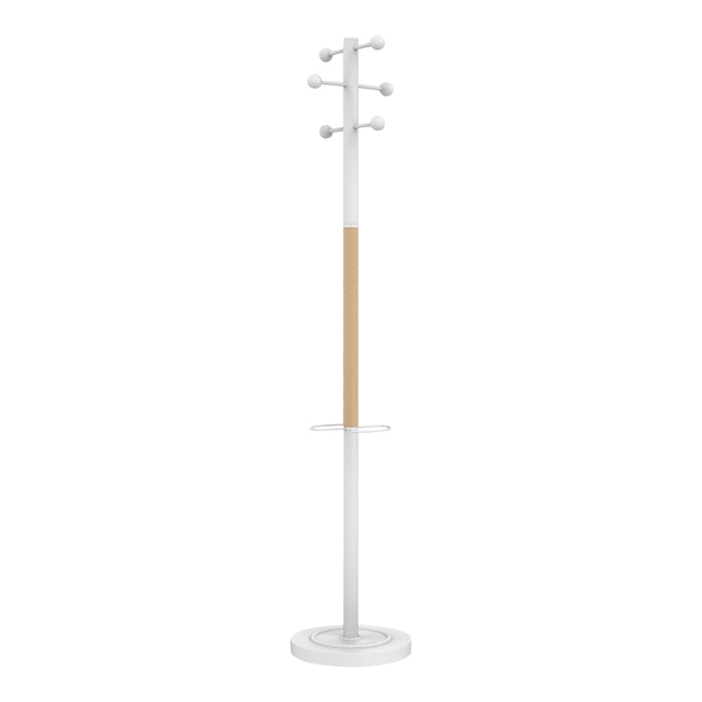 Unilux - Rack de manteau Accès en bois debout blanc | 1 pièce