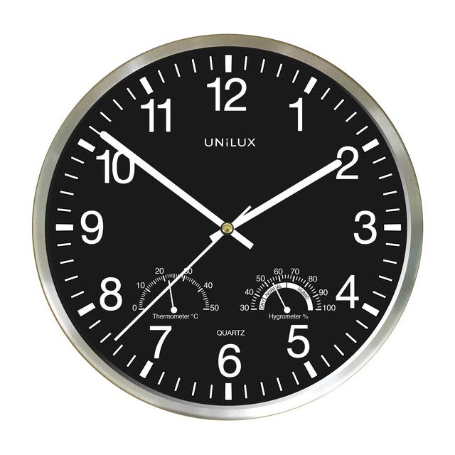 Unilux - Wanduhr Wety Grey | 1 Stück