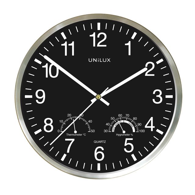 UNILUX - Wall clock Wetty gray