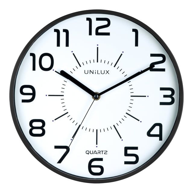 Unilux - Mur Clock Pop Black | 1 pièce