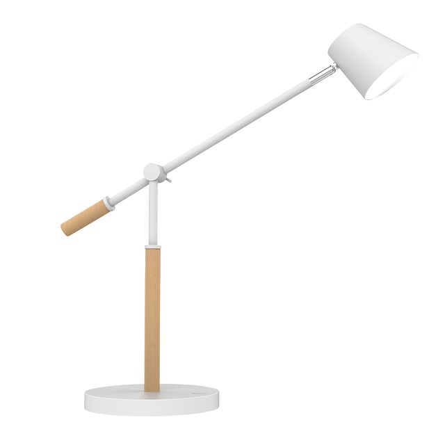 UNILUX - Lampada da scrivania Vicky LED legno bianco