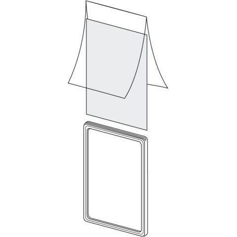Klika - Copertina per cornice cartellino prezzo Din A4 fronte/retro 90 pezzi