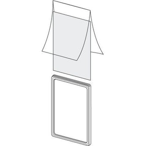 Klika - Copertura per cornice cartellino prezzo Din A5 2 lati 100 pezzi