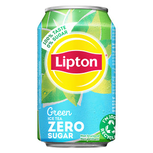 Lipton - Refresco Ice Tea verde zero lata 330ml | 24 piezas