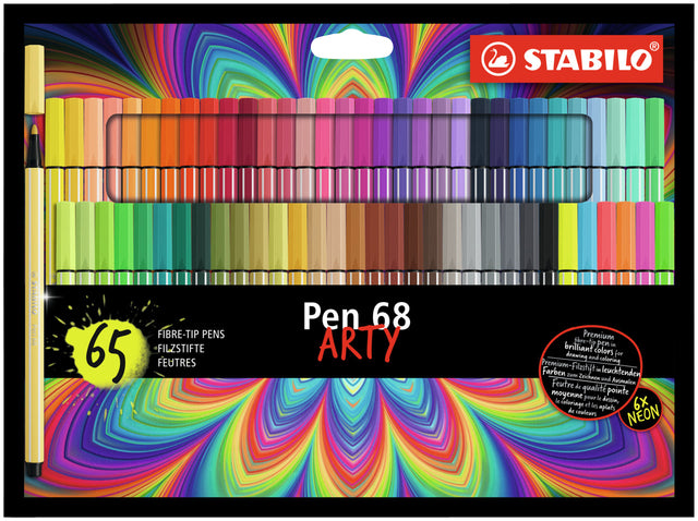 Stabilo - Felt -tip Pen 68/65 Arty M 65st Assorti | Définir une pièce de 65