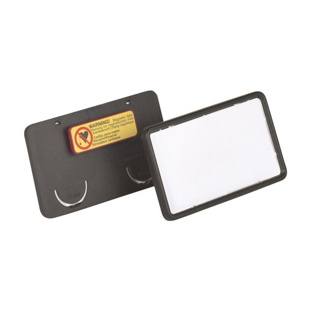 Langlebig - Abzeichen Langlebige Clipkarte mit Magnet 40x75mm | Box ein 25 Stück