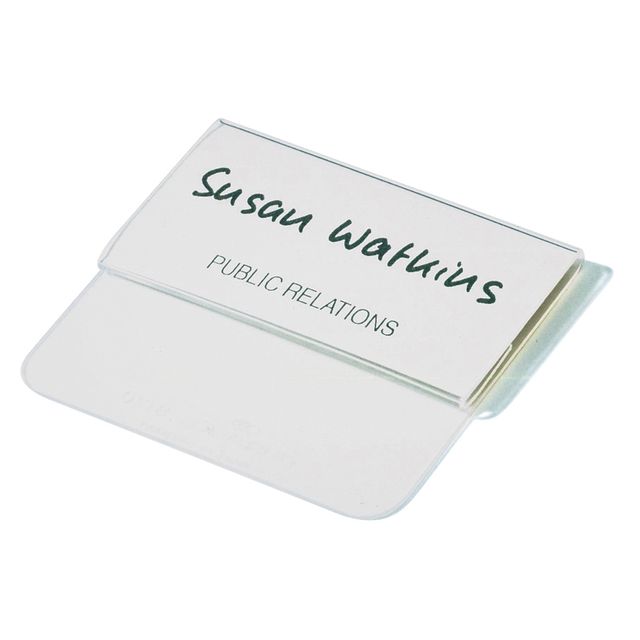 Durable -  Badge  met insteektong 40x75mm