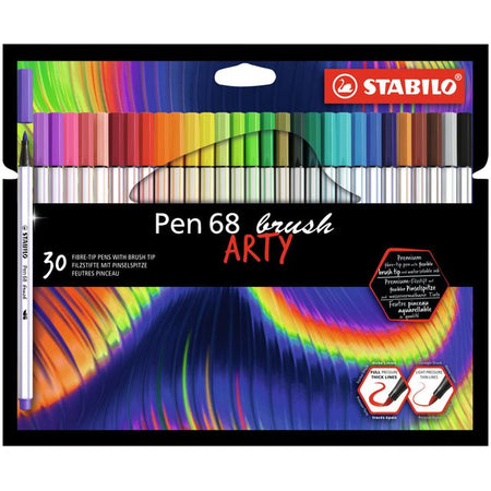 STABILO - Brushstick Pen 568/30 Arty set assortito di 30 pezzi