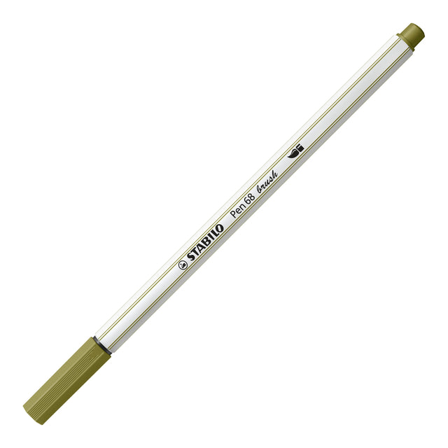 Stabilo - Pinselstift 568/37 schlammgrün | 10 Stück