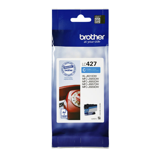 Brother - inktcartridge, 1.500 pagina's, OEM LC-427C, cyaan