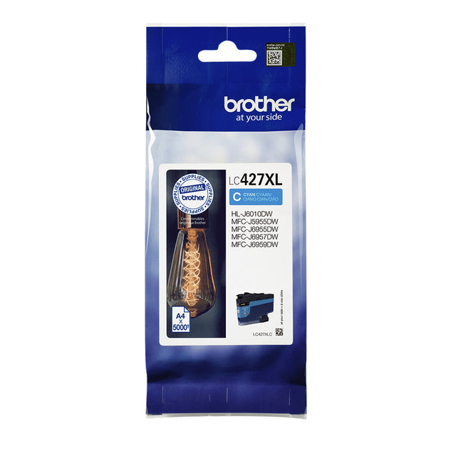 Brother - Ink cartridge LC-427XLC blue | 5 pieces