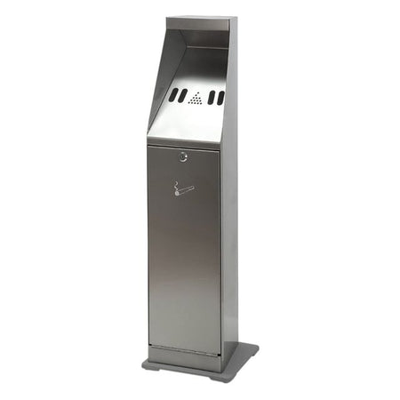 Vepa Bins -  Asbak staand zuil vrijstaand rvs